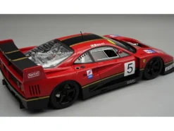 1996 Ferrari F40 LM #5 "Stefano Bucci" Black with Red Stripes with Display Case "Mythos Series" Limited Edition to 65 pieces Worldwide 1/18 Model Car by Tecnomodel