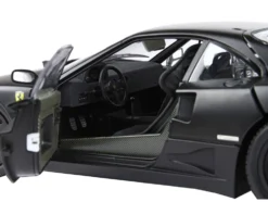 Ferrari F40 Matt Black with Matt Black Wheels with DISPLAY CASE Limited Edition to 102 pieces Worldwide 1/18 Diecast Model Car by BBR and Kyosho