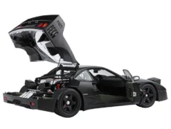 Ferrari F40 Matt Black with Matt Black Wheels with DISPLAY CASE Limited Edition to 102 pieces Worldwide 1/18 Diecast Model Car by BBR and Kyosho