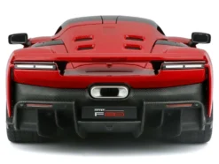 Ferrari F80 Red with Black Top "Race + Play" Series 1/24 Diecast Model Car by Bburago