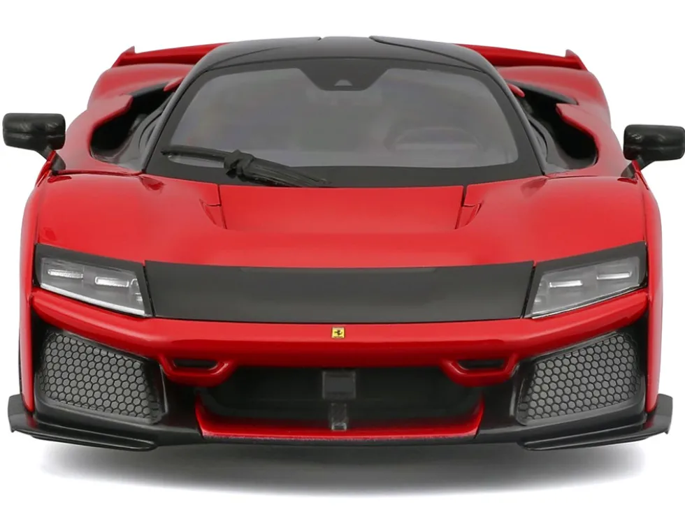 Ferrari F80 Red with Black Top "Race + Play" Series 1/24 Diecast Model Car by Bburago