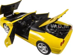 Ferrari F355 Spider Convertible Yellow Elite Edition 1/18 Diecast Car Model Hot Wheels BLY35