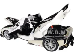 Ferrari FXX-K Evo #70 White 1/18 Diecast Model Car Bburago 16012