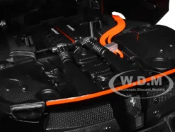 Ferrari FXX-K #5 Fu Songyang Black Gray Top Orange Stripes 1/18 Diecast Model Car Bburago 16010