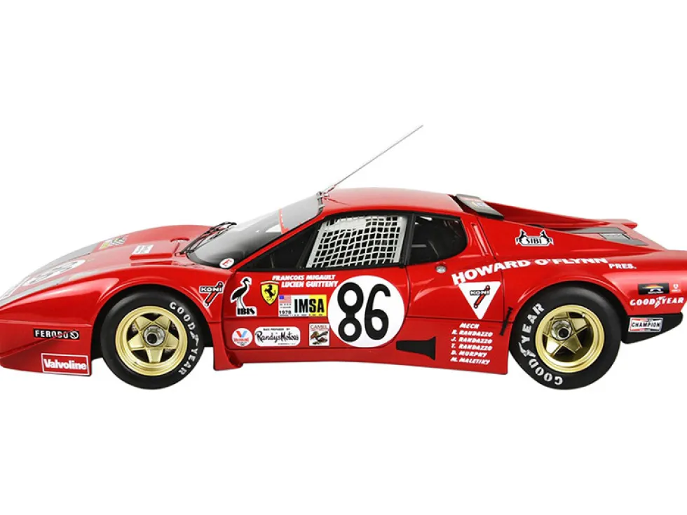 Ferrari 365 GT4 BB #86 Francois Migault Lucien Gutteny Ecurie Grand Competition Cars Team 24 Hours of Le Mans 1978 Limited Edition 200 pieces Worldwide 1/18 Model Car BBR BBRC1813E