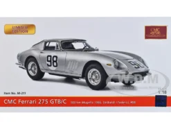 Ferrari 275 GTB/C #98 Renzo Sinibaldi Maurizio Grana 500 km Mugello 1966 Limited Edition 1000 pieces Worldwide 1/18 Diecast Model Car CMC M-211