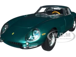 1966 Ferrari 275 GTB/C Verde Pino Green Metallic Limited Edition 1000 pieces Worldwide 1/18 Diecast Model Car CMC M-238