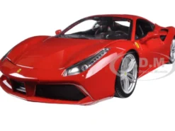 Ferrari 488 GTB Red 1/18 Diecast Model Car Bburago 16008