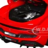 Ferrari 296 GTB Red "Race + Play" Series 1/18 Diecast Model Car by Bburago