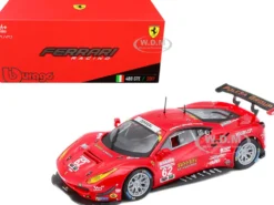 Ferrari 488 GTE #62 Fisichella Vilander Calado 24 Hours of Daytona 2017 1/43 Diecast Model Car Bburago 36301