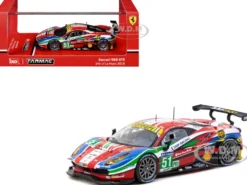 Ferrari 488 GTE #51 Gianmaria Bruni - Alessandro Pier Guidi - James Calado "AF Corse" "24 Hours of Le Mans" (2016) "Hobby64" Series 1/64 Diecast Model Car by Tarmac Works