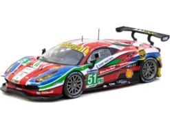 Ferrari 488 GTE #51 Gianmaria Bruni - Alessandro Pier Guidi - James Calado "AF Corse" "24 Hours of Le Mans" (2016) "Hobby64" Series 1/64 Diecast Model Car by Tarmac Works