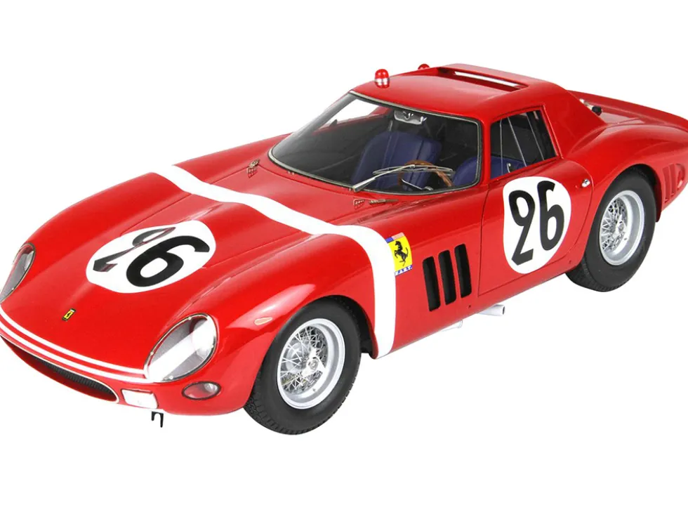 Ferrari 250 GTO #26 Ed Hugus - Jose Rosinski "24 Hours of Le Mans" (1964) with DISPLAY CASE Limited Edition to 200 pieces Worldwide 1/18 Model Car by BBR
