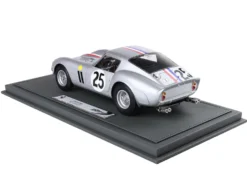 Ferrari 250 GTO #25 Elde Pierre Dumay 24 Hours of Le Mans 1963 with DISPLAY CASE Limited Edition to 90 pieces Worldwide 1/18 Model CarBBR BBR1857