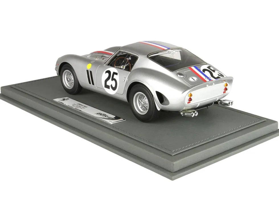 Ferrari 250 GTO #25 Elde Pierre Dumay Night Version 24 Hours of Le Mans 1963 with DISPLAY CASE Limited Edition to 72 pieces Worldwide 1/18 Model Car BBR BBR1857NIGHT