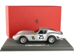 Ferrari 250 GTO #25 Elde Pierre Dumay Night Version 24 Hours of Le Mans 1963 with DISPLAY CASE Limited Edition to 72 pieces Worldwide 1/18 Model Car BBR BBR1857NIGHT