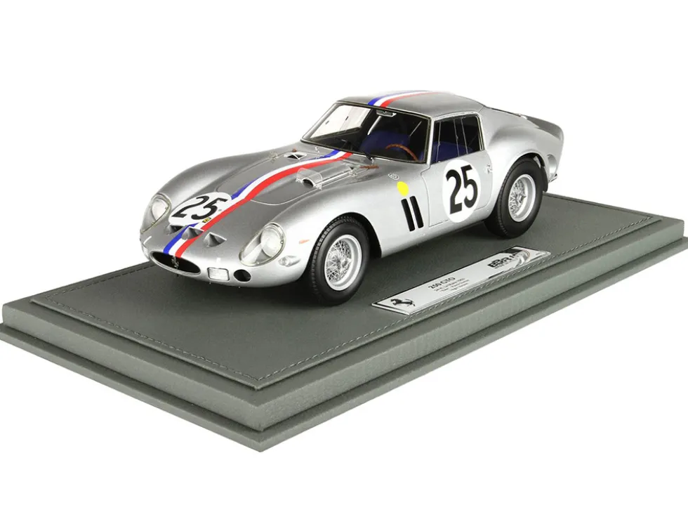 Ferrari 250 GTO #25 Elde Pierre Dumay Night Version 24 Hours of Le Mans 1963 with DISPLAY CASE Limited Edition to 72 pieces Worldwide 1/18 Model Car BBR BBR1857NIGHT