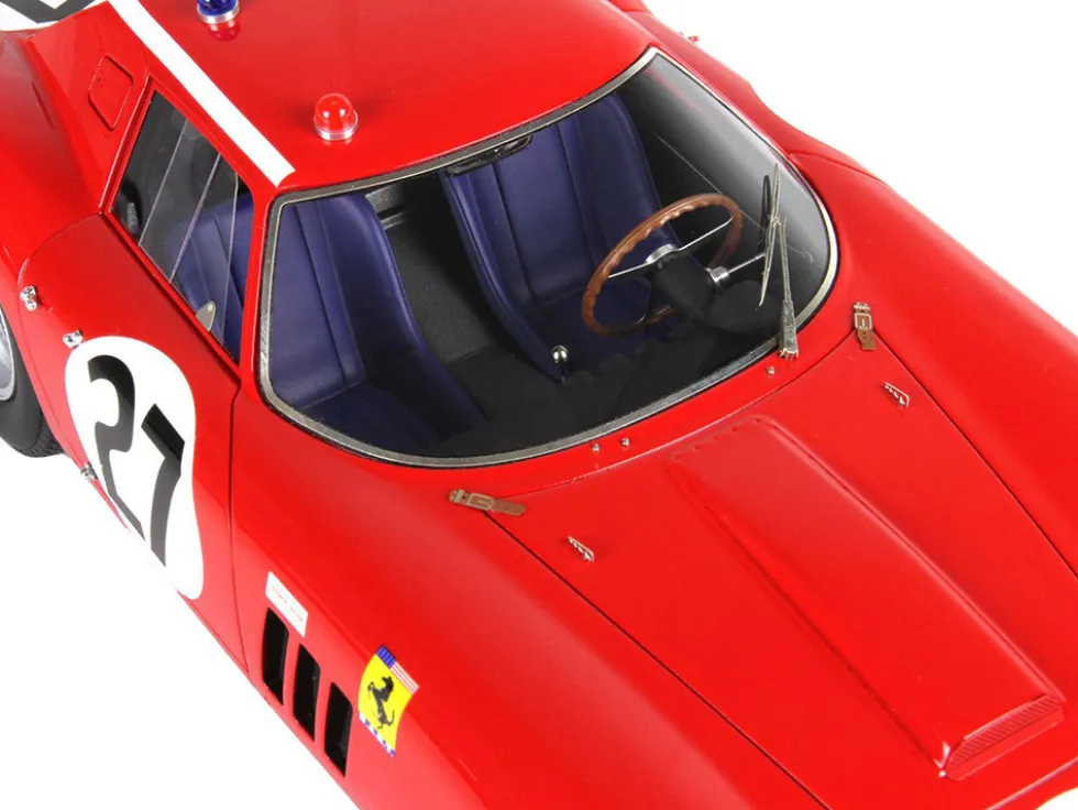 Ferrari 250 GTO #27 Fernand Tavano - Bob Grossman "24 Hours of Le Mans" (1964) with DISPLAY CASE Limited Edition to 200 pieces Worldwide 1/18 Model Car by BBR