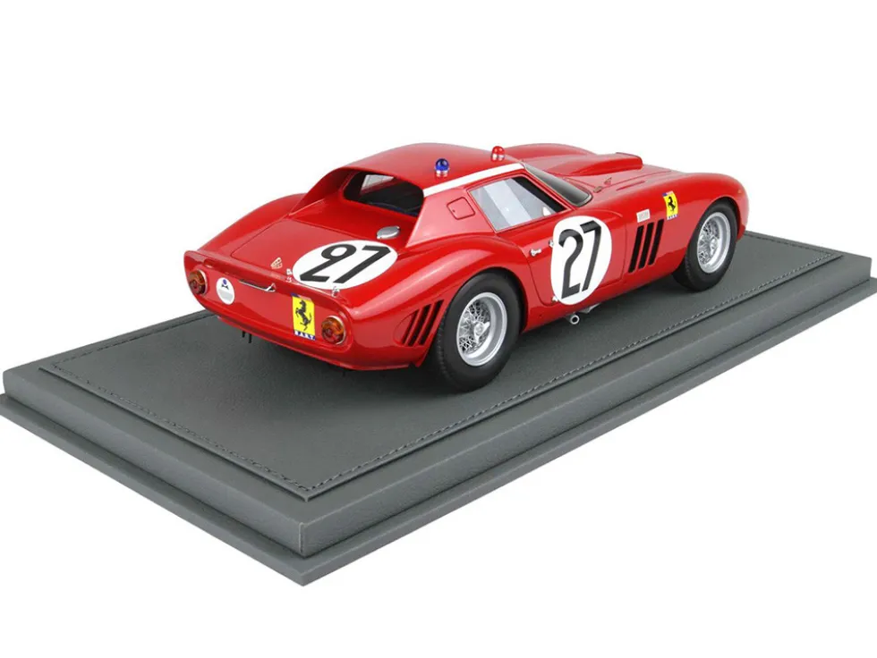 Ferrari 250 GTO #27 Fernand Tavano - Bob Grossman "24 Hours of Le Mans" (1964) with DISPLAY CASE Limited Edition to 200 pieces Worldwide 1/18 Model Car by BBR