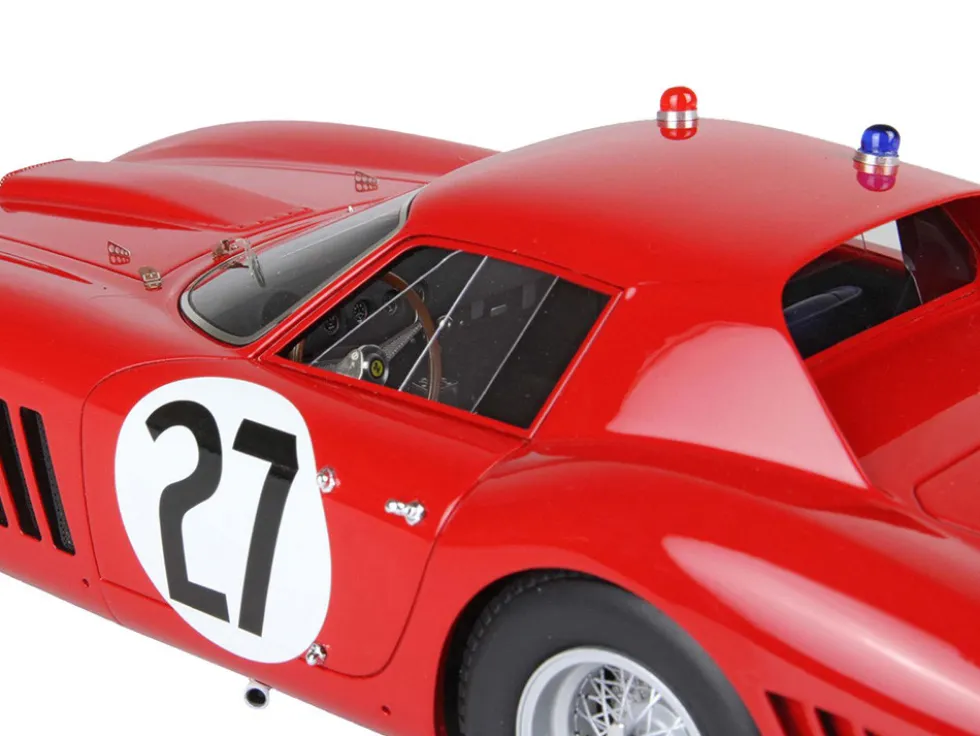 Ferrari 250 GTO #27 Fernand Tavano - Bob Grossman "24 Hours of Le Mans" (1964) with DISPLAY CASE Limited Edition to 200 pieces Worldwide 1/18 Model Car by BBR