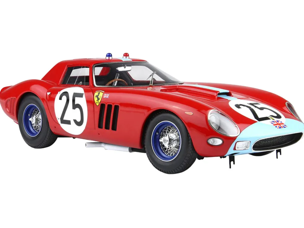 Ferrari 250 GTO #25 Innes Ireland - Tony Maggs "24 Hours of Le Mans" (1964) with DISPLAY CASE Limited Edition to 200 pieces Worldwide 1/18 Model Car by BBR