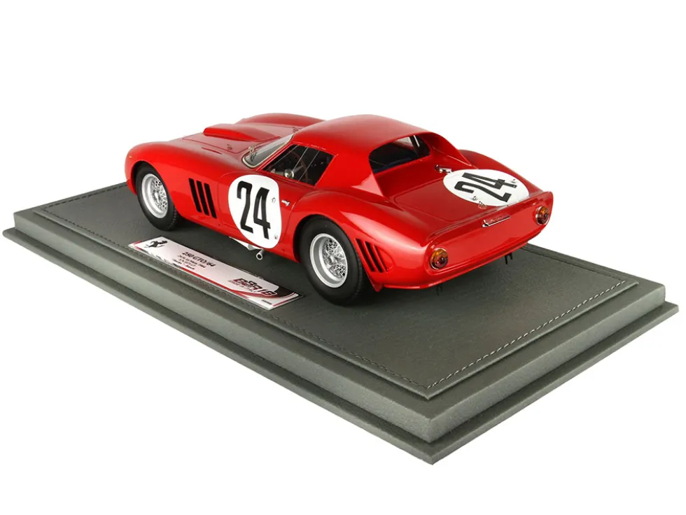 Ferrari 250 GTO #24 Lucien Bianchi - "Beurlys" (Jean Blaton) "24 Hours of Le Mans" (1964) with DISPLAY CASE Limited Edition to 250 pieces Worldwide 1/18 Model Car by BBR - www.diecastmodelswholesale.com