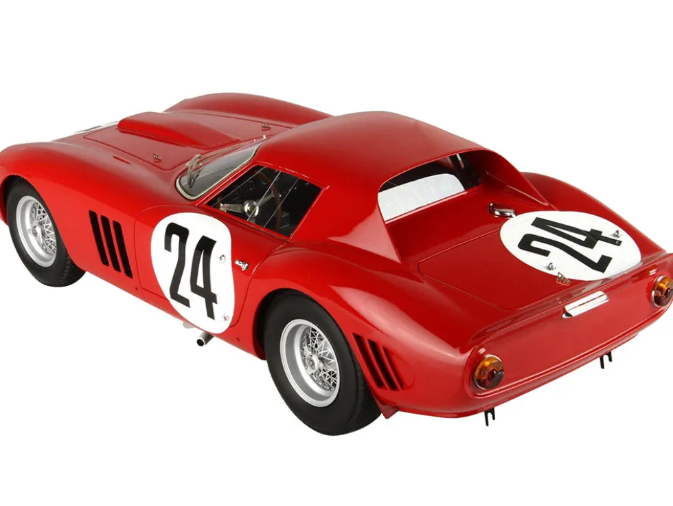 Ferrari 250 GTO #24 Lucien Bianchi - "Beurlys" (Jean Blaton) "24 Hours of Le Mans" (1964) with DISPLAY CASE Limited Edition to 250 pieces Worldwide 1/18 Model Car by BBR - www.diecastmodelswholesale.com