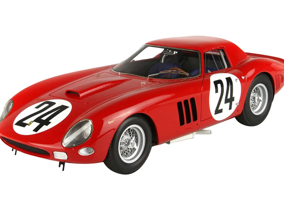 Ferrari 250 GTO #24 Lucien Bianchi - "Beurlys" (Jean Blaton) "24 Hours of Le Mans" (1964) with DISPLAY CASE Limited Edition to 250 pieces Worldwide 1/18 Model Car by BBR - www.diecastmodelswholesale.com
