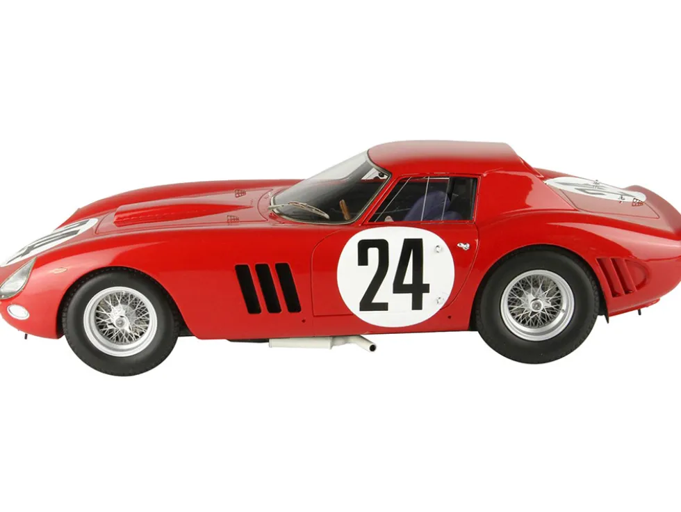 Ferrari 250 GTO #24 Lucien Bianchi - "Beurlys" (Jean Blaton) "24 Hours of Le Mans" (1964) with DISPLAY CASE Limited Edition to 250 pieces Worldwide 1/18 Model Car by BBR - www.diecastmodelswholesale.com
