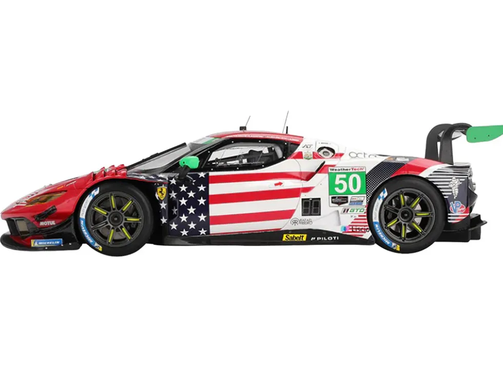 Ferrari 296 GT3 #50 Riccardo Agostini - Conrad Laursen - Arthur Leclerc - Custodio Toledo "AF Corse" IMSA "24 Hours of Daytona" (2025) "Competition Series" 1/18 Model Car by BBR