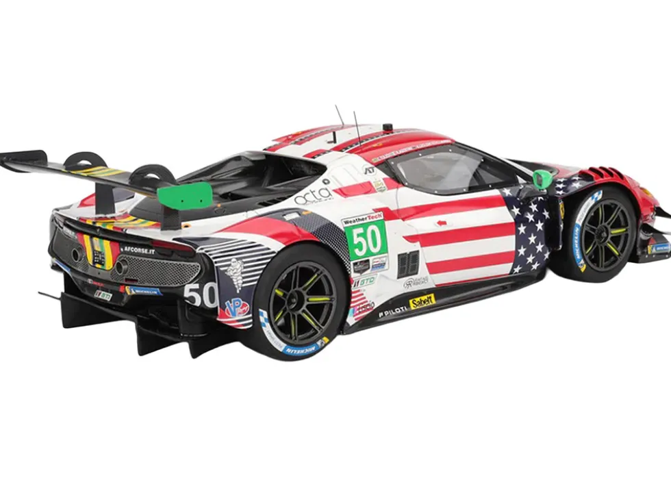 Ferrari 296 GT3 #50 Riccardo Agostini - Conrad Laursen - Arthur Leclerc - Custodio Toledo "AF Corse" IMSA "24 Hours of Daytona" (2025) "Competition Series" 1/18 Model Car by BBR