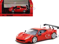 Ferrari 458 Italia GT3 Red "Road64" Series 1/64 Diecast Model Car by Tarmac Works