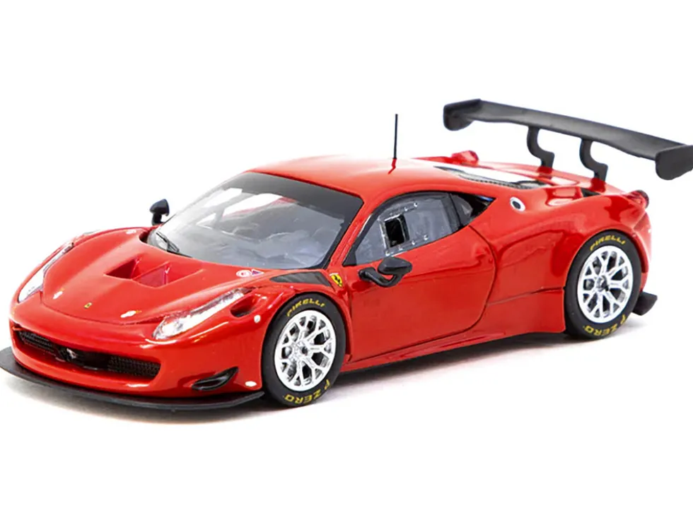 Ferrari 458 Italia GT3 Red "Road64" Series 1/64 Diecast Model Car by Tarmac Works