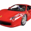 Ferrari 458 Italia Red 1/24 Diecast Model Car Bburago 26003
