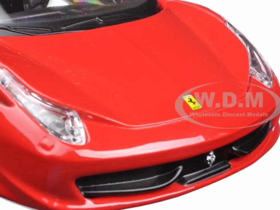 Ferrari 458 Italia Red 1/24 Diecast Model Car Bburago 26003