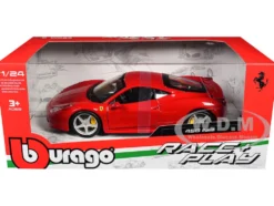 Ferrari 458 Italia Red 1/24 Diecast Model Car Bburago 26003