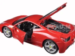 Ferrari 458 Italia Red 1/24 Diecast Model Car Bburago 26003