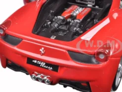 Ferrari 458 Italia Red 1/24 Diecast Model Car Bburago 26003