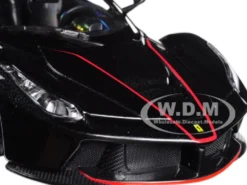 Ferrari LaFerrari F70 Aperta Black 1/24 Diecast Model Car Bburago 26022
