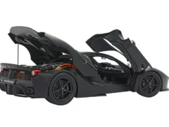 Ferrari LaFerrari Matt Black With Display Case Limited Edition to 78 pieces Worldwide 1/18 Diecast Model Car by BBR