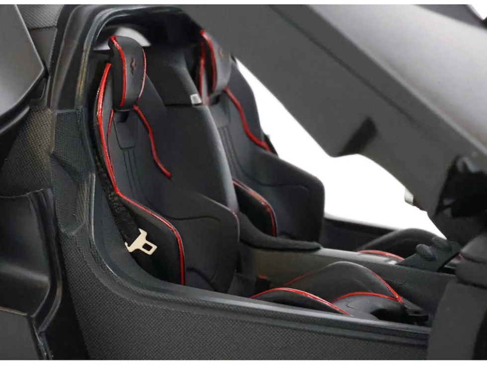 Ferrari LaFerrari Matt Black With Display Case Limited Edition to 78 pieces Worldwide 1/18 Diecast Model Car by BBR
