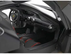 Ferrari LaFerrari Matt Black With Display Case Limited Edition to 78 pieces Worldwide 1/18 Diecast Model Car by BBR