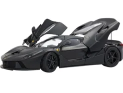 Ferrari LaFerrari Matt Black With Display Case Limited Edition to 78 pieces Worldwide 1/18 Diecast Model Car by BBR