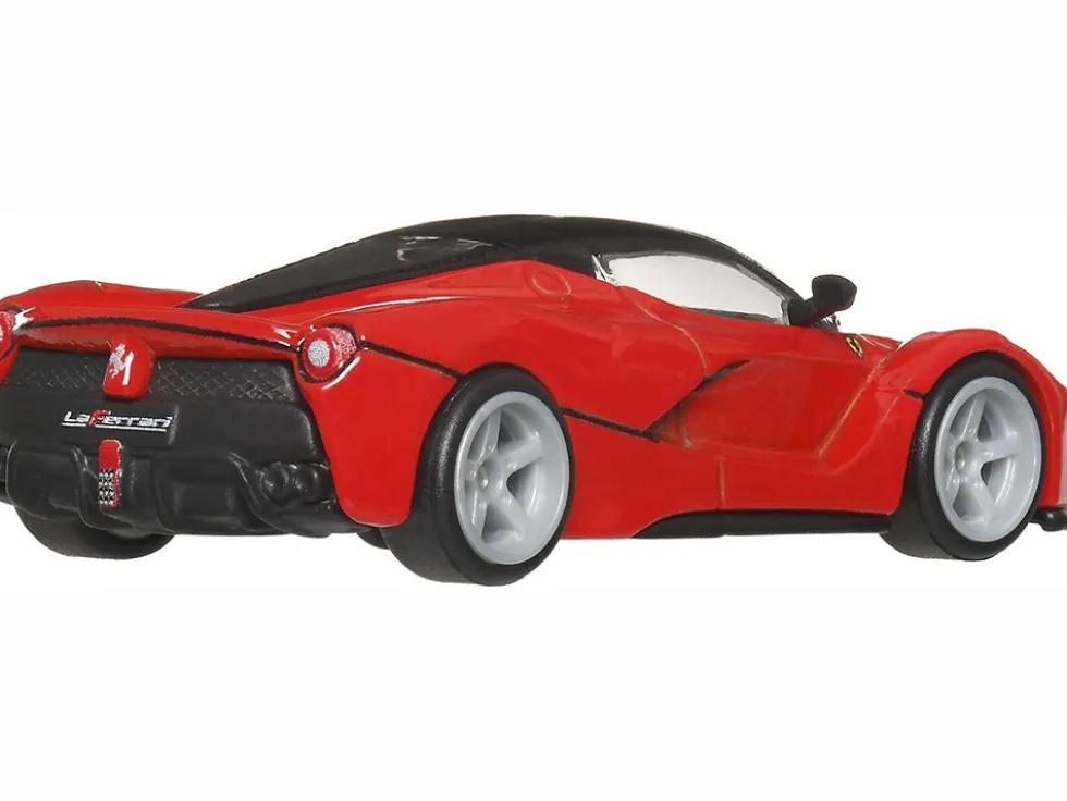 Ferrari LaFerrari Red with Black Top "Euro Speed" Series Diecast Model Car by Hot Wheels