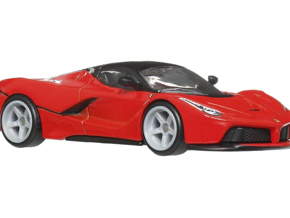 Ferrari LaFerrari Red with Black Top "Euro Speed" Series Diecast Model Car by Hot Wheels