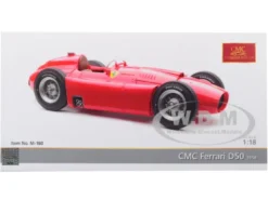 1956 Ferrari Lancia D50 Short Nose Red 1/18 Diecast Model Car CMC 180