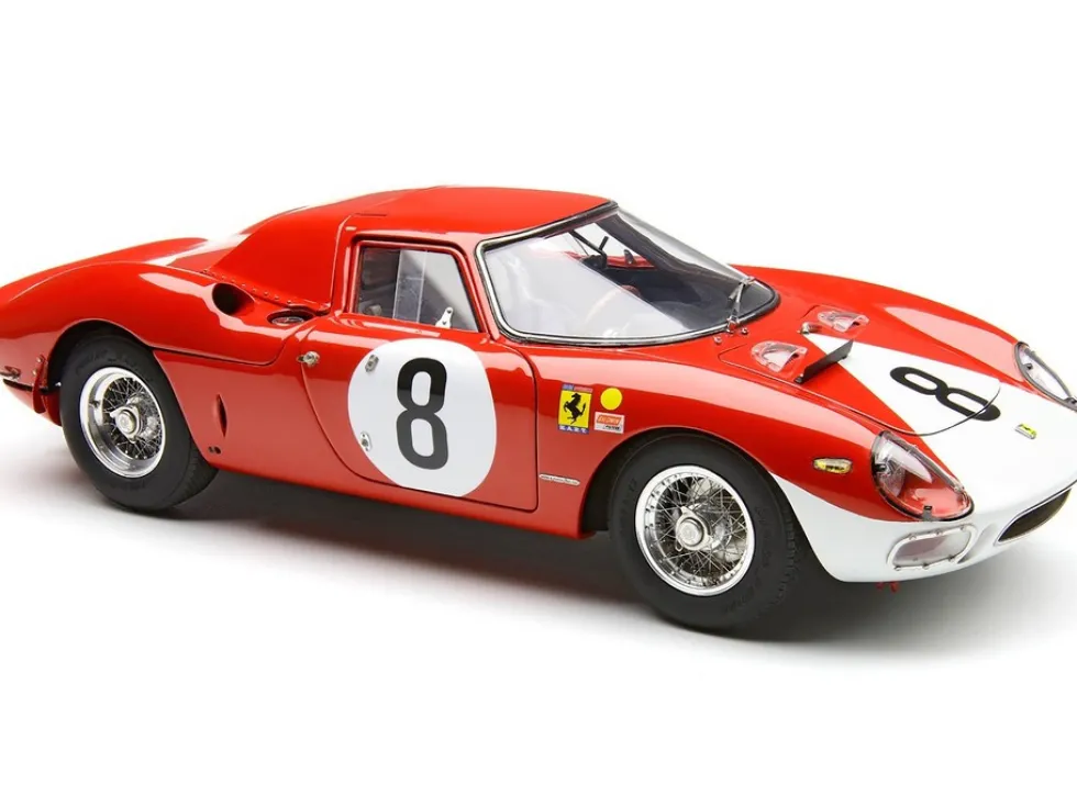 Ferrari 250 LM #8 John Surtees - Lorenzo Bandini "N.A.R.T." 2nd Place "12 Hours of Reims" (1964) Limited Edition to 1500 pieces Worldwide 1/18 Diecast Model Car by CMC