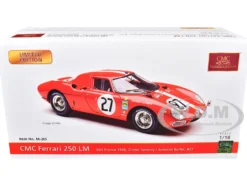 Ferrari 250 LM RHD (Right Hand Drive) #27 Dieter Spoerry - Armand Boller "24 Hours of Le Mans" (1965) Limited Edition to 1500 pieces Worldwide 1/18 Diecast Model Car by CMC