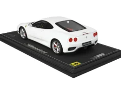 1999 Ferrari 360 Modena White DISPLAY CASE Limited Edition 84 pieces Worldwide 1/18 Model Car BBR P18172C
