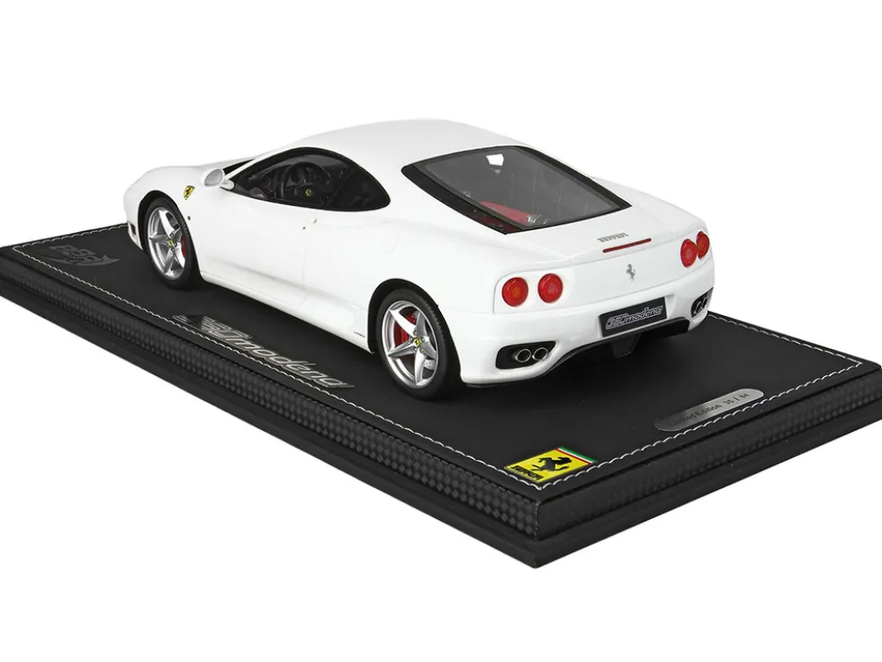 1999 Ferrari 360 Modena White DISPLAY CASE Limited Edition 84 pieces Worldwide 1/18 Model Car BBR P18172C